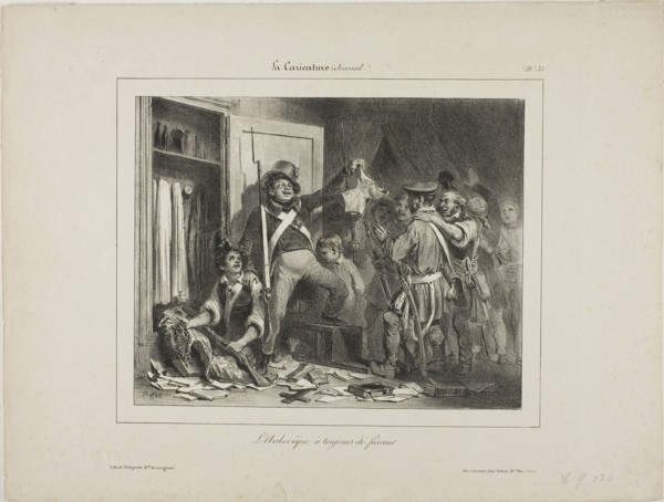 The Archbishop Was Always a Rogue, 1831, Denis Auguste Marie Raffet (French, 1804-1860), published