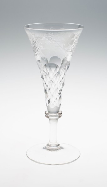Wine Glass, c. 1790, England, Glass, H. 15.6 cm (6 1/8 in.)