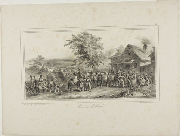 Military Convoy, 1831, Denis Auguste Marie Raffet (French, 1804-1860), published by Chez Gihaut