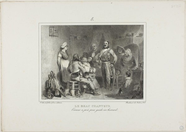 The Best Singer, 1831, Denis Auguste Marie Raffet (French, 1804-1860), printed by Chez Gihaut
