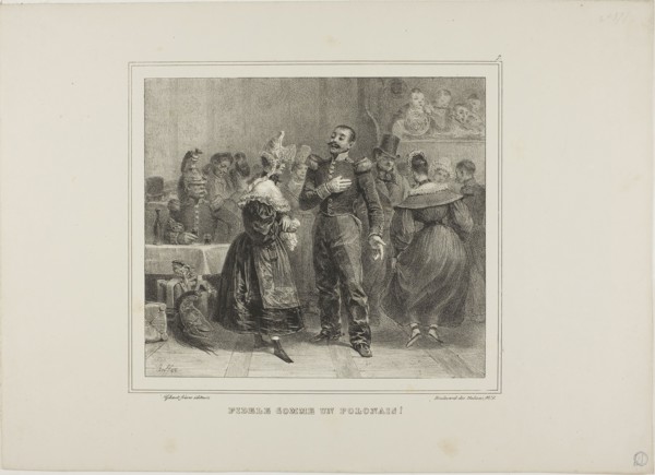 Faithful as a Polish Man!, 1833, Denis Auguste Marie Raffet (French, 1804-1860), printed by Chez