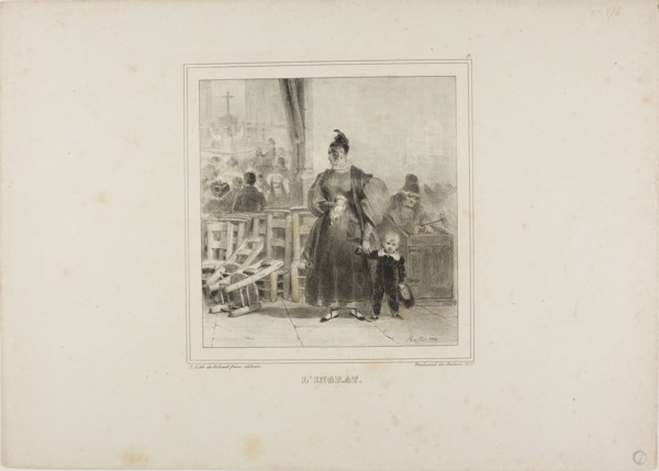 The Ingrate, 1832, Denis Auguste Marie Raffet (French, 1804-1860), printed by Chez Gihaut Frères