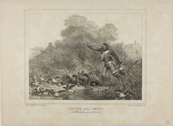 Every Man for Himself!, 1833, Denis Auguste Marie Raffet (French, 1804-1860), printed by Chez