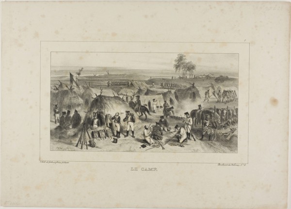 The Camp, 1836–37, Denis Auguste Marie Raffet (French, 1804-1860), printed by Chez Gihaut Frères