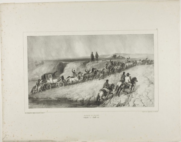 Bouzeo Passage, 1839, Denis Auguste Marie Raffet (French, 1804-1860), printed by Auguste Bry