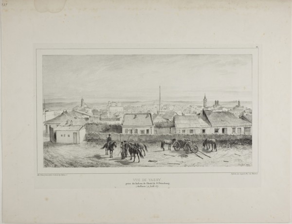 View of Yassy Taken from the Balcony of the St. Petersburg Hotel, Moldavia, July 19, 1837, 1840,