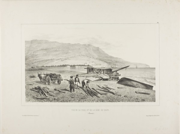 View of the Village and Bay of Yalta, Crimea, August 15, 1837, 1840, Denis Auguste Marie Raffet
