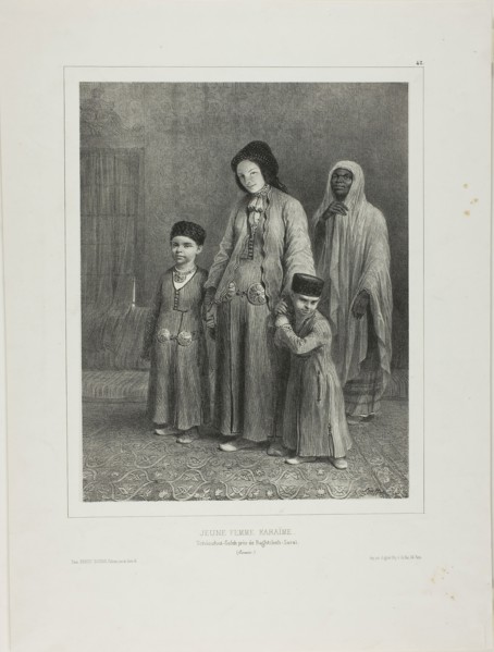 Young Karaïme Woman, Tchioufout-Galech Near Baghtcheh-Saraï, Crimea, 1840, Denis Auguste Marie