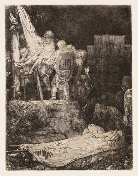 The Descent from the Cross by Torchlight, 1654, Rembrandt van Rijn, Dutch, 1606-1669, Holland,
