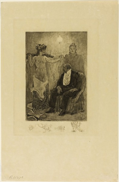 Between Acts or the Englishwoman of the New Ballet, n.d., Félicien Rops, Belgian, 1833-1898,