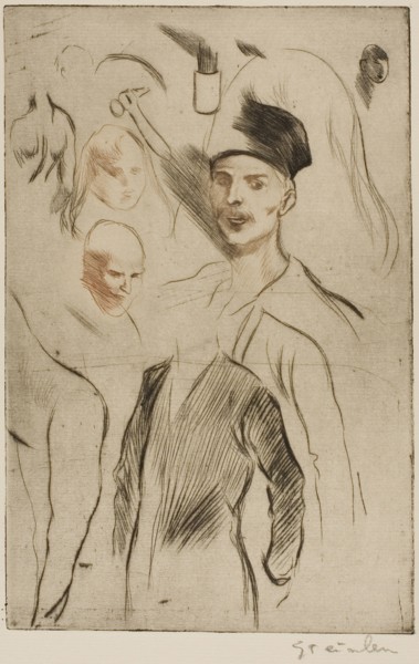 Plate of Sketches, no. 2, 1898, Théophile-Alexandre Steinlen, French, born Switzerland, 1859-1923,