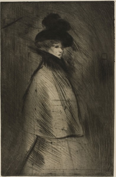 Woman Strolling, 1898, Théophile-Alexandre Steinlen, French, born Switzerland, 1859-1923, France,