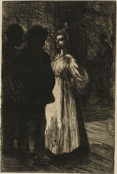 Conversation at Night, 1898, Théophile-Alexandre Steinlen, French, born Switzerland, 1859-1923,