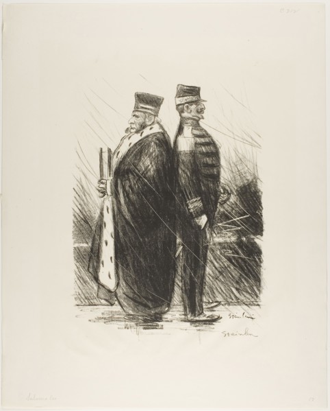 Salute them!, January 1899, Théophile-Alexandre Steinlen, French, born Switzerland, 1859-1923,