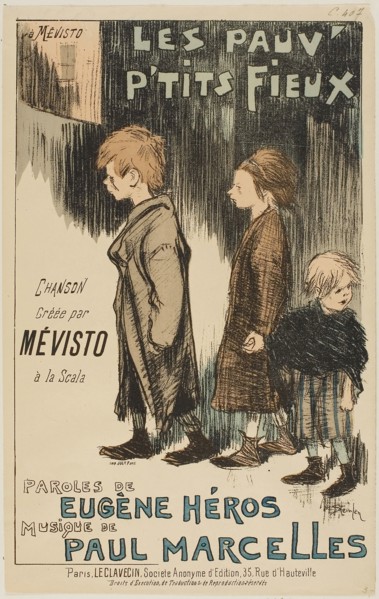 Les Pauv’ P’tits Fieux, 1892, Théophile-Alexandre Steinlen, French, born Switzerland, 1859-1923,