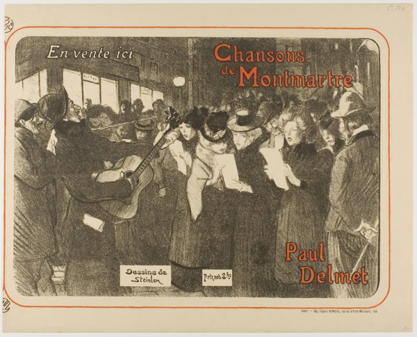Chansons de Montmartre, 1899, Théophile-Alexandre Steinlen, French, born Switzerland, 1859-1923,