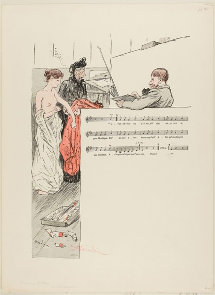 The Little Model, published 1892–1900, Théophile-Alexandre Steinlen, French, born Switzerland,