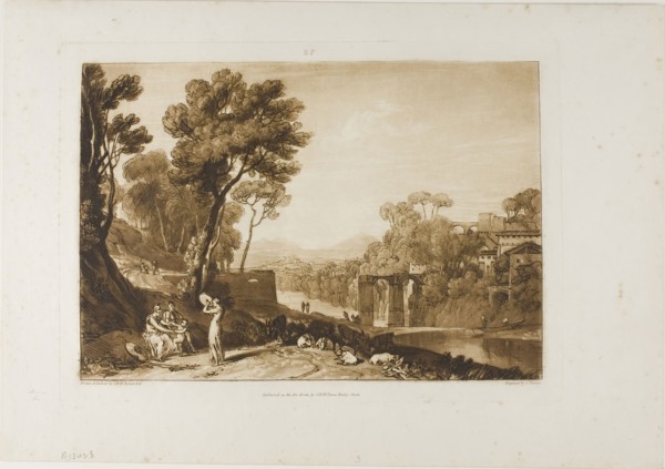The Woman and Tambourine, plate 3 from Liber Studiorum, published 1807, Joseph Mallord William