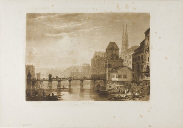 Basle, plate 5 from Liber Studiorum, published 1807, Joseph Mallord William Turner (English,