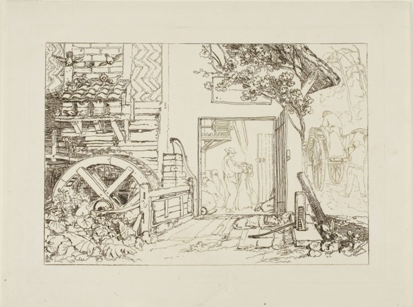 Pembury Mill, Kent, plate 12 from Liber Studiorum, published June 10, 1808, Joseph Mallord William