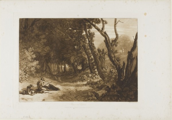 Procris and Cephalus, plate 41 from Liber Studiorum, published February 14, 1812, Joseph Mallord