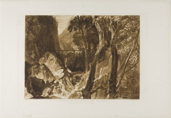 Mill near the Grand Chartreuse, plate 54 from Liber Studiorum, published January 1, 1816, Joseph