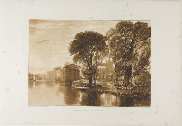 Isleworth, plate 63 from Liber Studiorum, published January 1, 1819, Joseph Mallord William Turner