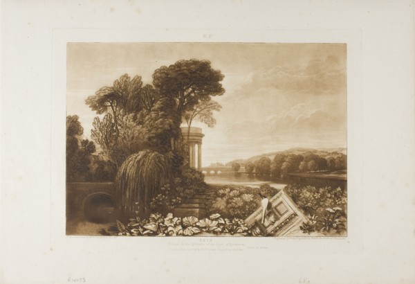 Isis, plate 68 from Liber Studiorum, published January 1, 1819, Joseph Mallord William Turner,