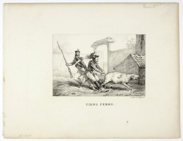 Hold Fast, 1813–39, Horace Vernet (French, 1789-1863), printed by Francois Seraphin Delpech