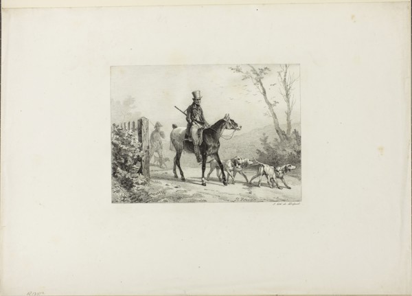 Caught, n.d., Horace Vernet (French, 1789-1863), printed by Francois Seraphin Delpech (French,