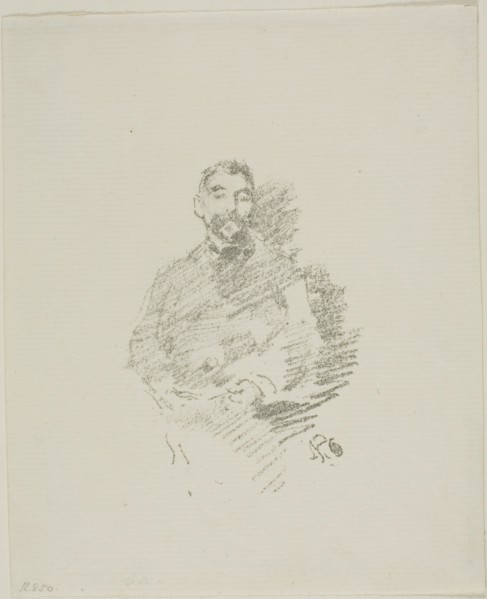 Stéphane Mallarmé, 1892, James McNeill Whistler, American, 1834-1903, United States, Transfer