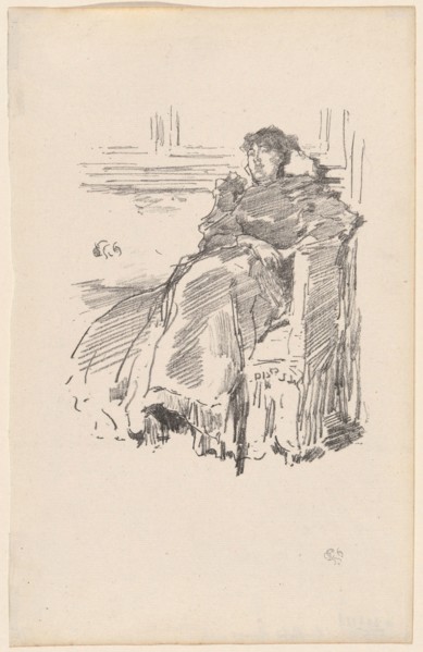 La Robe Rouge, 1894, James McNeill Whistler, American, 1834-1903, United States, Transfer