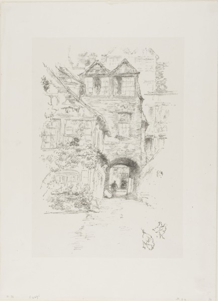 The Priest’s House, Rouen, 1894/95, James McNeill Whistler, American, 1834-1903, United States,