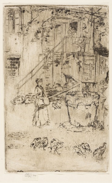 Turkeys, 1880, James McNeill Whistler, American, 1834-1903, United States, Etching and drypoint