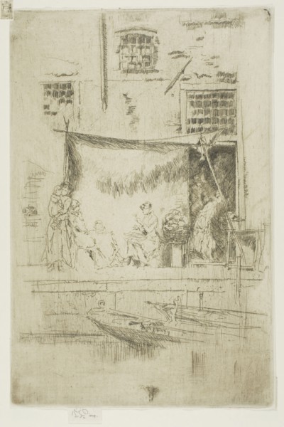 Fruit Stall, 1879/80, James McNeill Whistler, American, 1834-1903, United States, Etching and