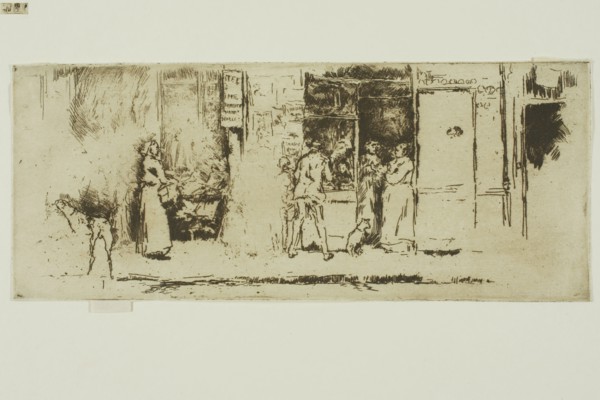 Newspaper-Stall, Rue de Seine, 1893, James McNeill Whistler, American, 1834-1903, United States,