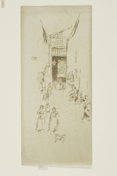 Fleur-de-lys Passage, 1887, James McNeill Whistler, American, 1834-1903, United States, Etching and