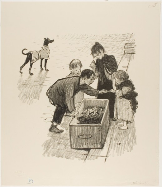 High society!, January 1894, Théophile-Alexandre Steinlen, French, born Switzerland, 1859-1923,