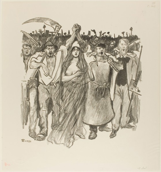 March 18, March 1894, Théophile-Alexandre Steinlen (French, born Switzerland, 1859-1923), printed