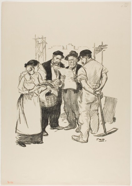 Retour en arrière, June 1894, Théophile-Alexandre Steinlen, French, born Switzerland, 1859-1923,