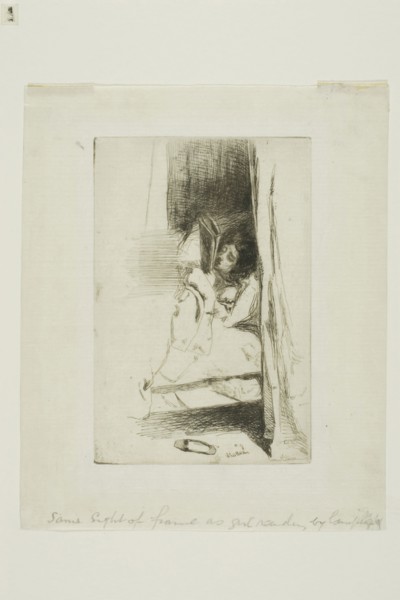 The Slipper, 1859, James McNeill Whistler, American, 1834-1903, United States, Etching and drypoint