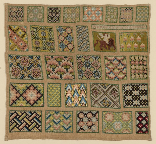 Sampler, 1713, Margreta Bem (German, active 1713), Germany, Linen, plain weave, with twenty nine