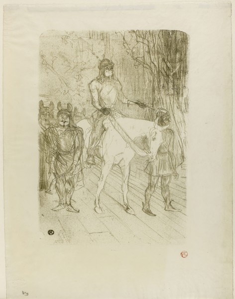 Brasseur’s Entrance in Chilpéric, 1895, Henri de Toulouse-Lautrec, French, 1864-1901, France, Color