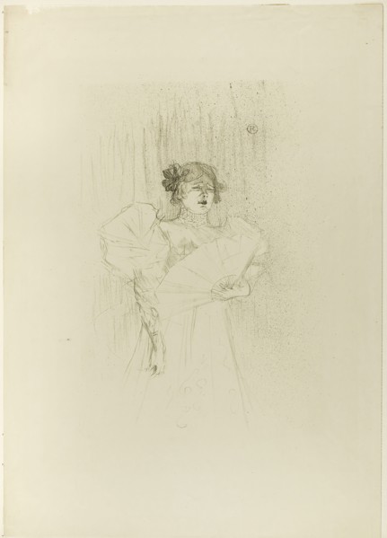 Luce Myrès, Front View, 1895, Henri de Toulouse-Lautrec, French, 1864-1901, France, Color
