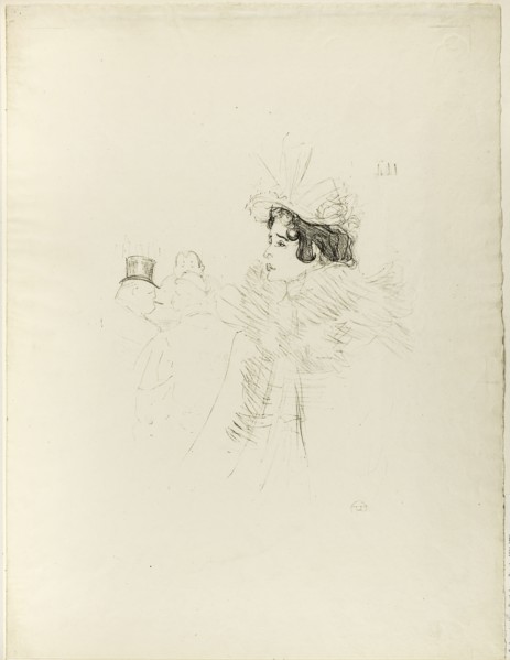 Miss May Belfort at the Bar Achille, 1895, Henri de Toulouse-Lautrec, French, 1864-1901, France,
