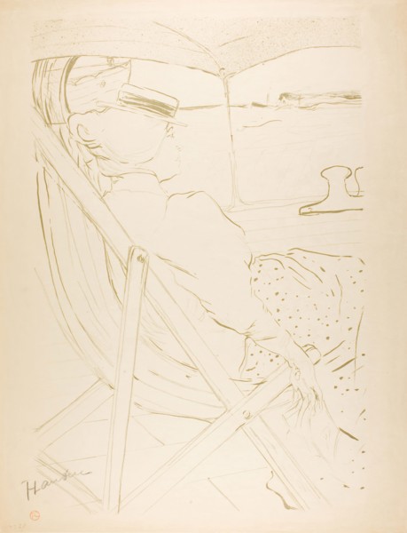 The Passenger in Cabin 54—A Cruise, 1896, Henri de Toulouse-Lautrec, French, 1864-1901, France,