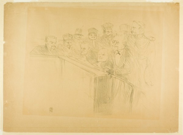 The Arton Trial (first plate), 1896, Henri de Toulouse-Lautrec, French, 1864-1901, France,