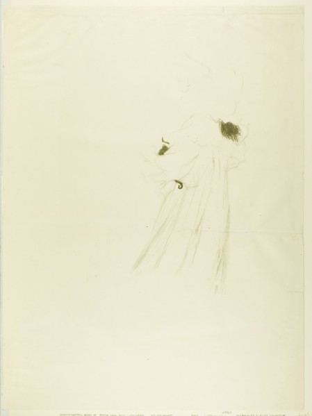 Miss May Belfort (large plate), 1895, Henri de Toulouse-Lautrec, French, 1864-1901, France, Color