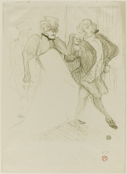 Réjane and Galipaux, in Madame Sans-Gêne, 1893, Henri de Toulouse-Lautrec, French, 1864-1901,