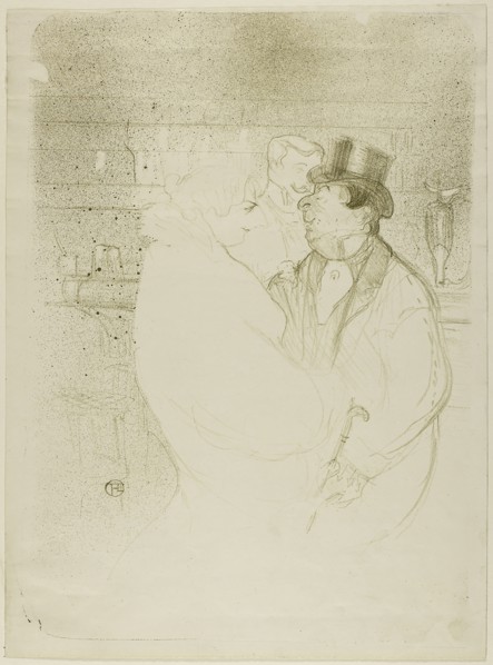 Ida Heath at the Bar, 1894, Henri de Toulouse-Lautrec, French, 1864-1901, France, Color lithograph